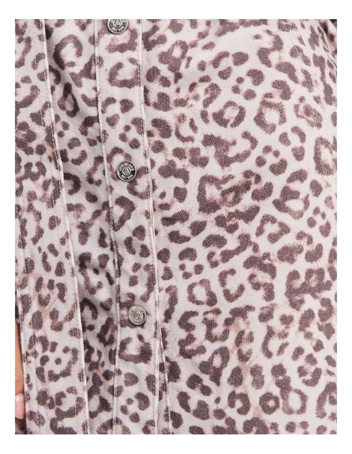 Leopard Denim Dress image 6