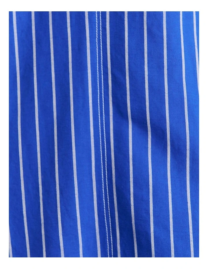Sara Dress in Cobalt and White Stripe image 6