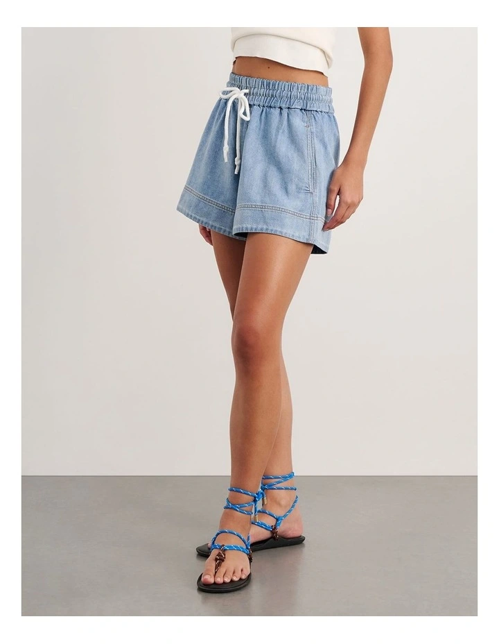 Loe Denim Pull On Short image 3