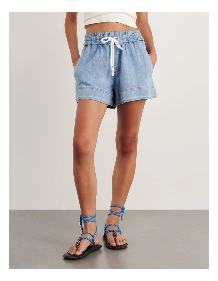 Loe Denim Pull On Short image 5
