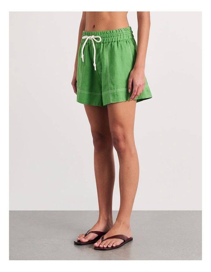 Gigi Linen Pull On Short image 3