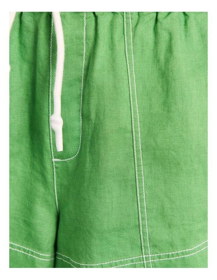 Gigi Linen Pull On Short image 6