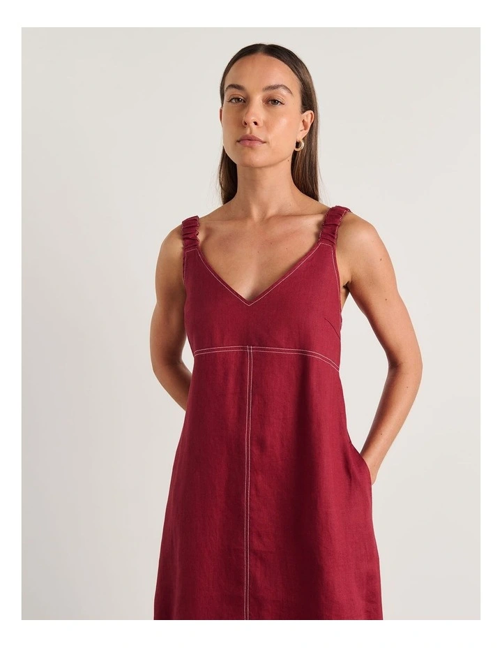 Sara Linen Midi Dress image 6