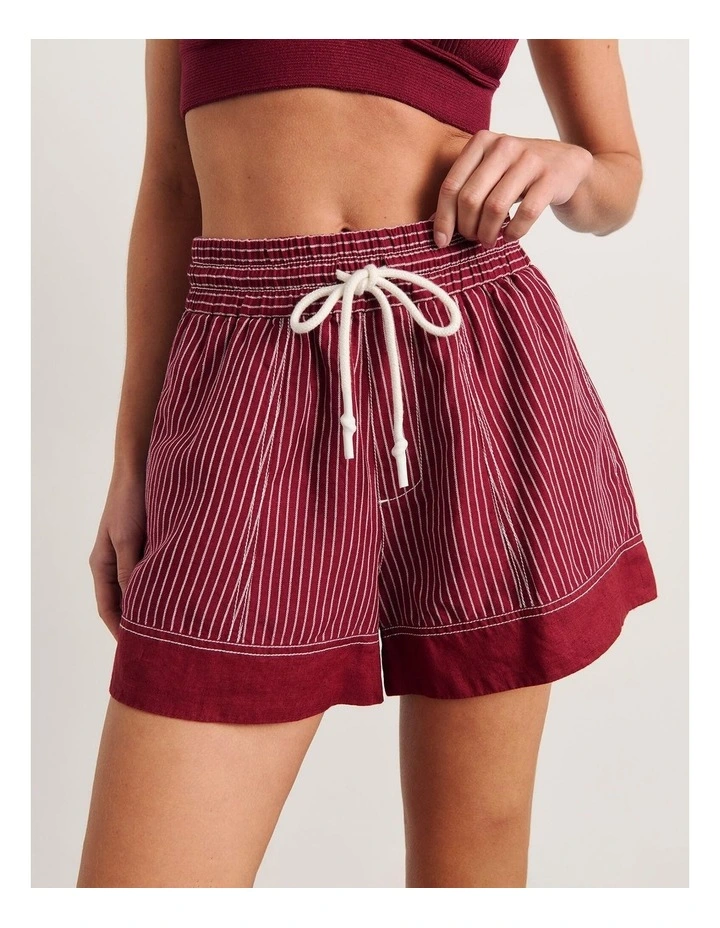 Gigi Stripe Pull On Short image 1