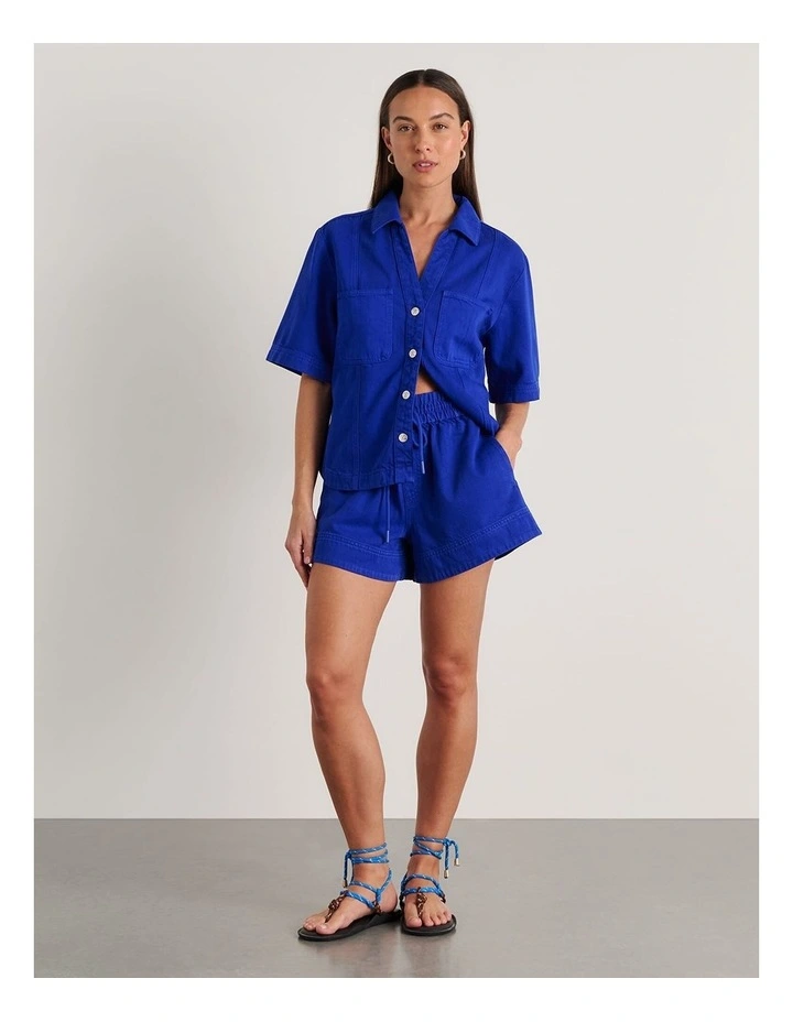Loe Denim Pull On Short image 4