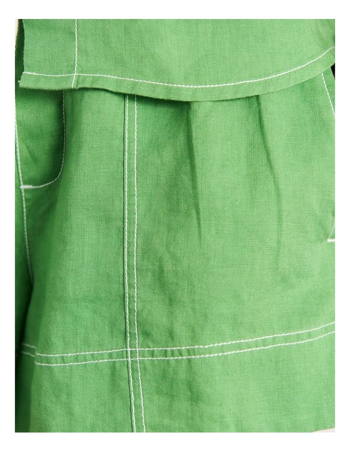 Gigi Linen Relaxed Short Sleeve Shirt image 7