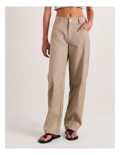 Pia Canvas Barrel Pant