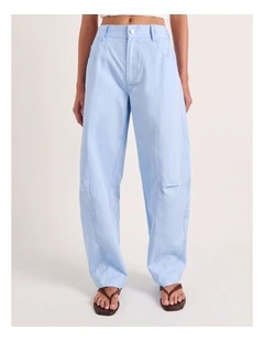 Pia Canvas Barrel Pant