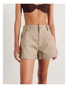 Pia Canvas A-Line Short
