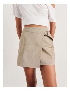 Pia Canvas Wrap Skirt