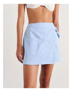 Pia Canvas Wrap Skirt