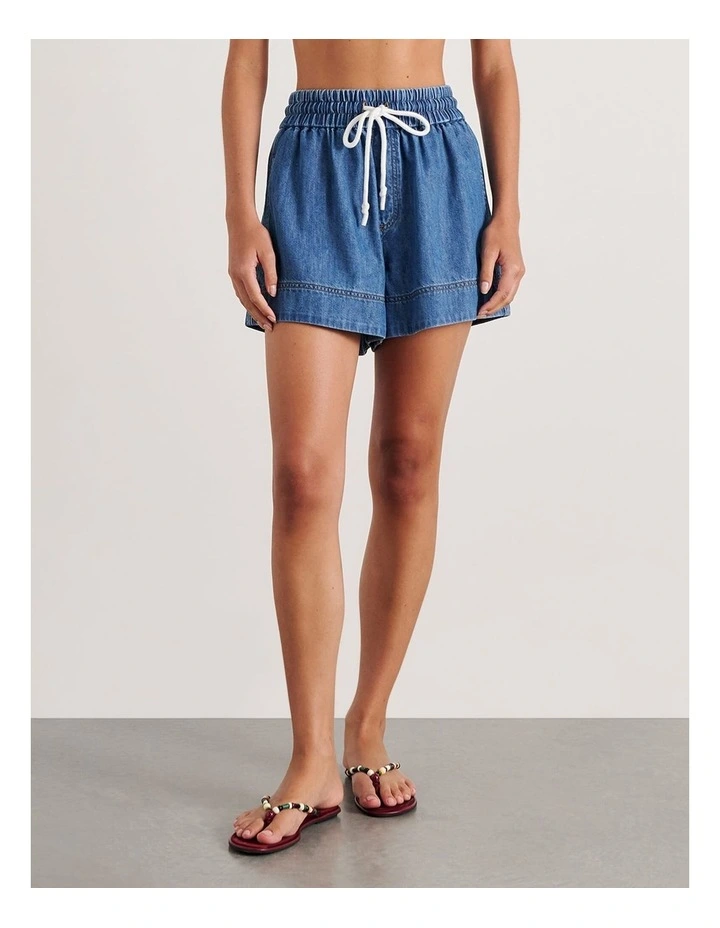 Loe Denim Pull On Short image 5