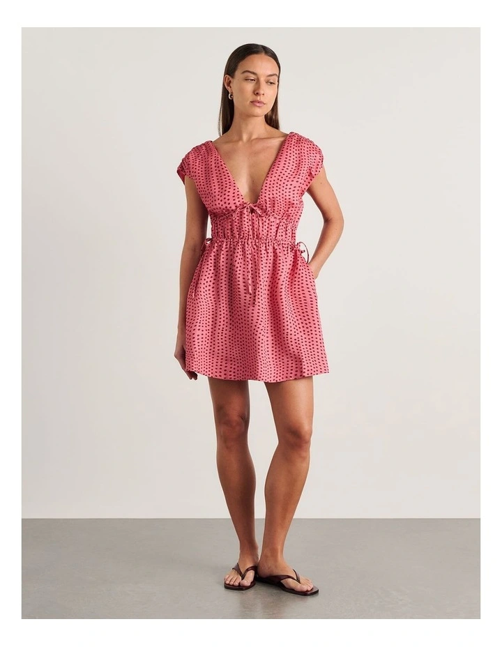 Ania Tie Mini Dress image 4