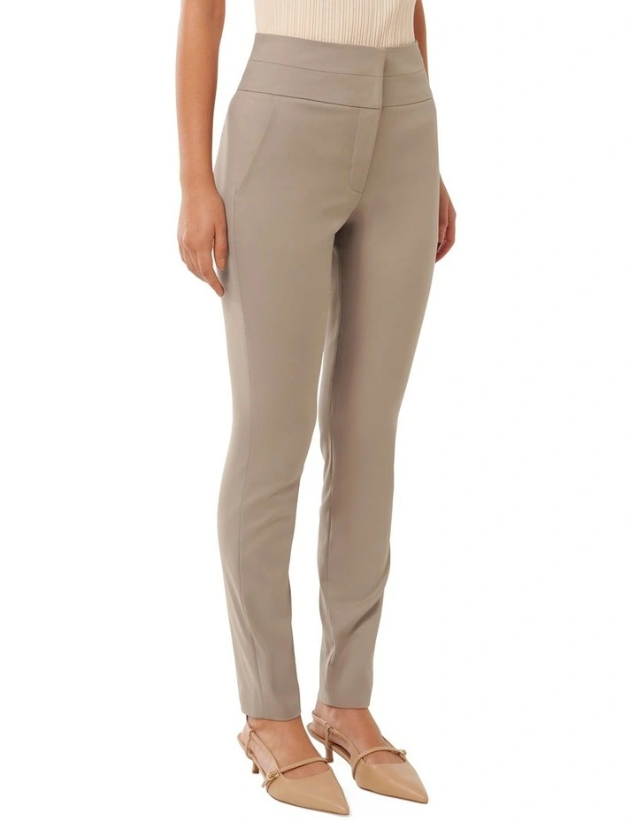 Georgia High Waist Full Length Pants in Grey image 3