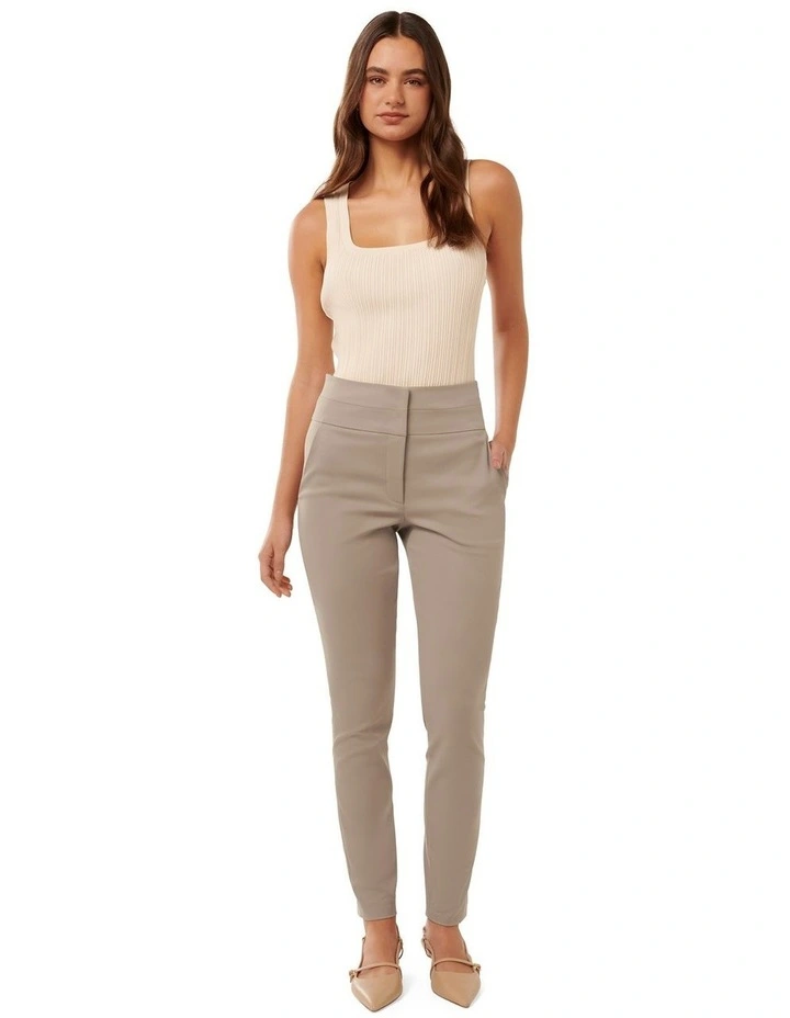 Georgia High Waist Full Length Pants in Grey image 5