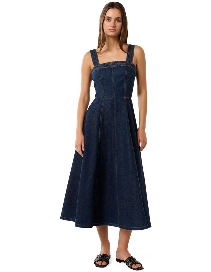 Allanah Denim Dress in Blue image 1
