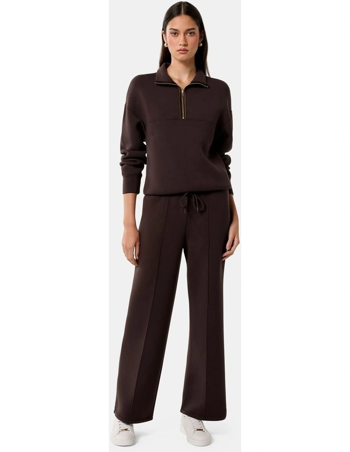 Tiana Wide Leg Track Pant in Brown image 5