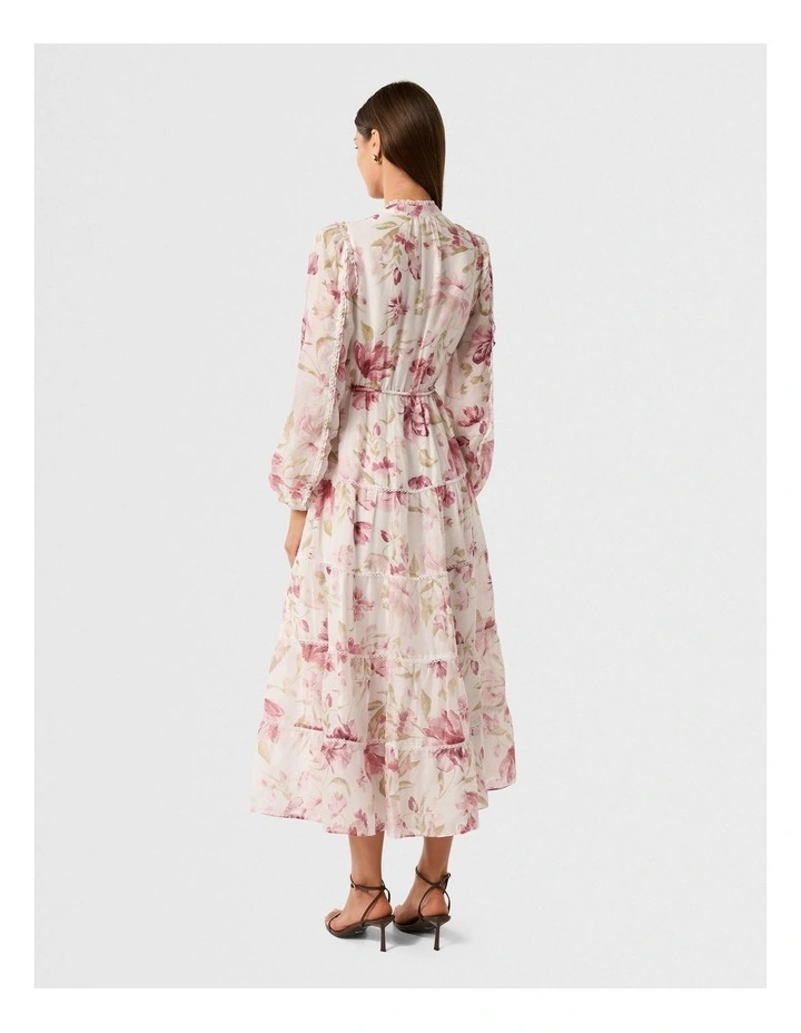 Jessie Button Down Midi Dress in Pink image 2