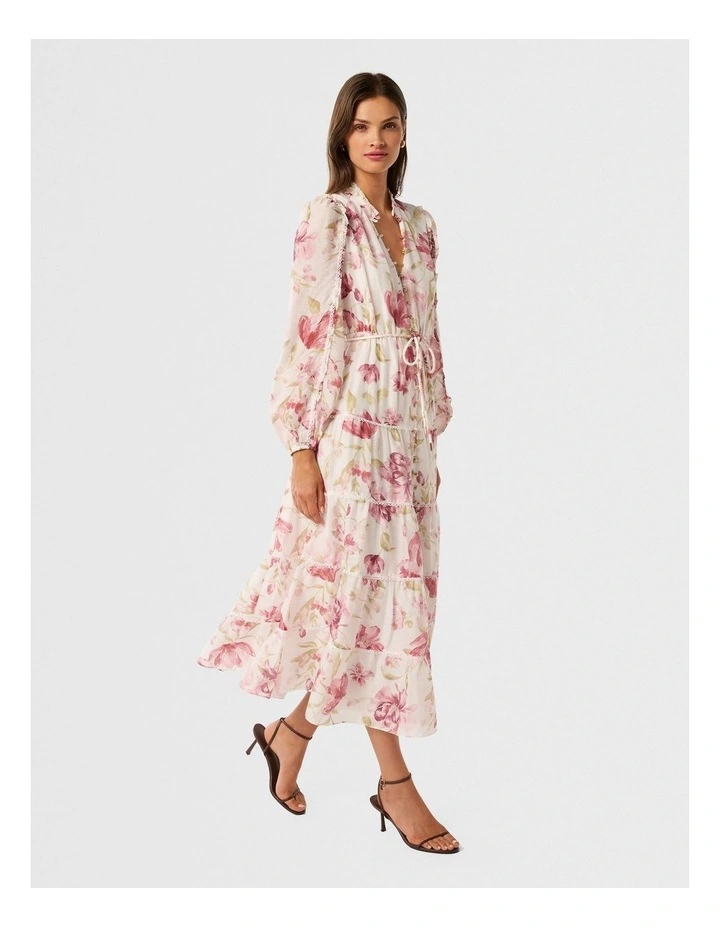 Jessie Button Down Midi Dress in Pink image 3