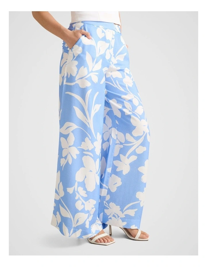 Sanna Tailored Straight Leg Pants in Blue image 3