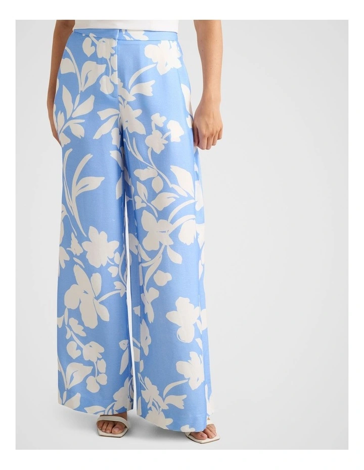 Sanna Tailored Straight Leg Pants in Blue image 4