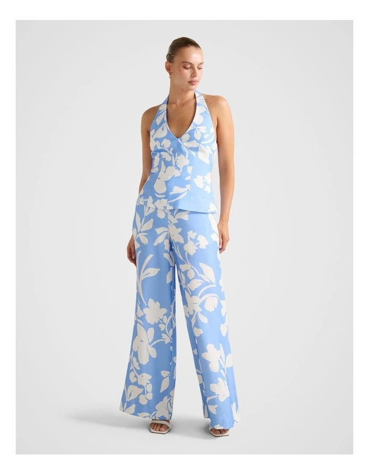 Sanna Tailored Straight Leg Pants in Blue image 5