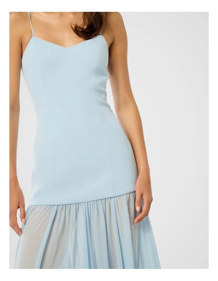 Luca Dropped Waist Maxi Dress in Blue image 4
