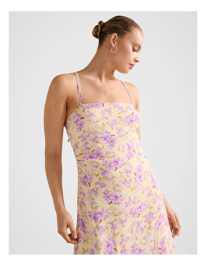 Georgina Strappy Midi Dress in Multi image 4