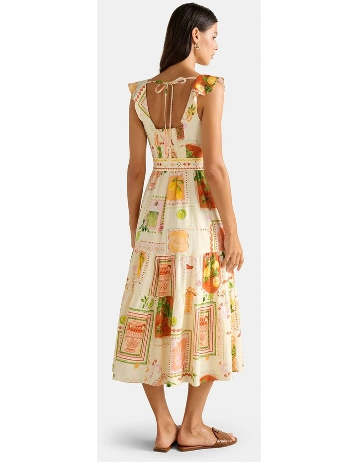 Layne Printed Midi Dress in Multi image 2
