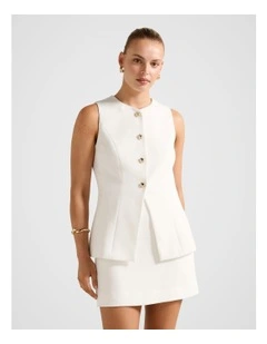 Hendrix Mini Skirt in White