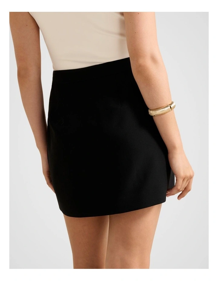 Hazel Pocket Mini Skirt in Black image 2