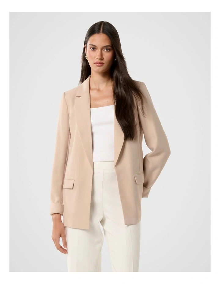 Mason Boyfriend Blazer in Beige image 1