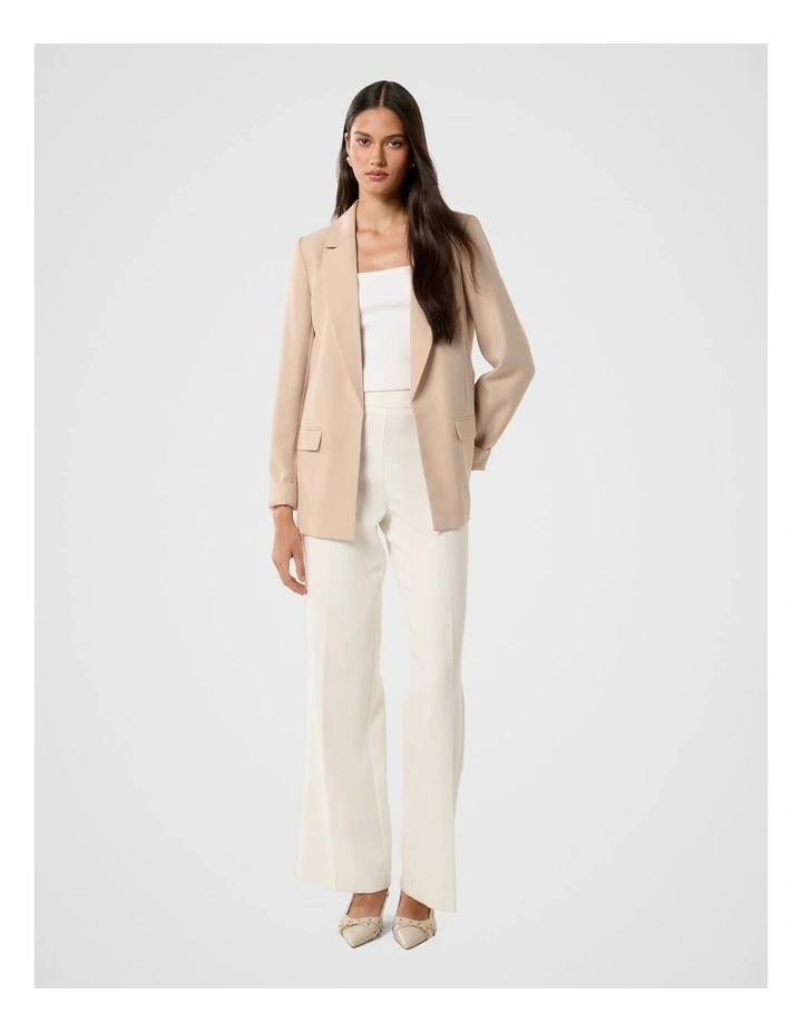 Mason Boyfriend Blazer in Beige image 5