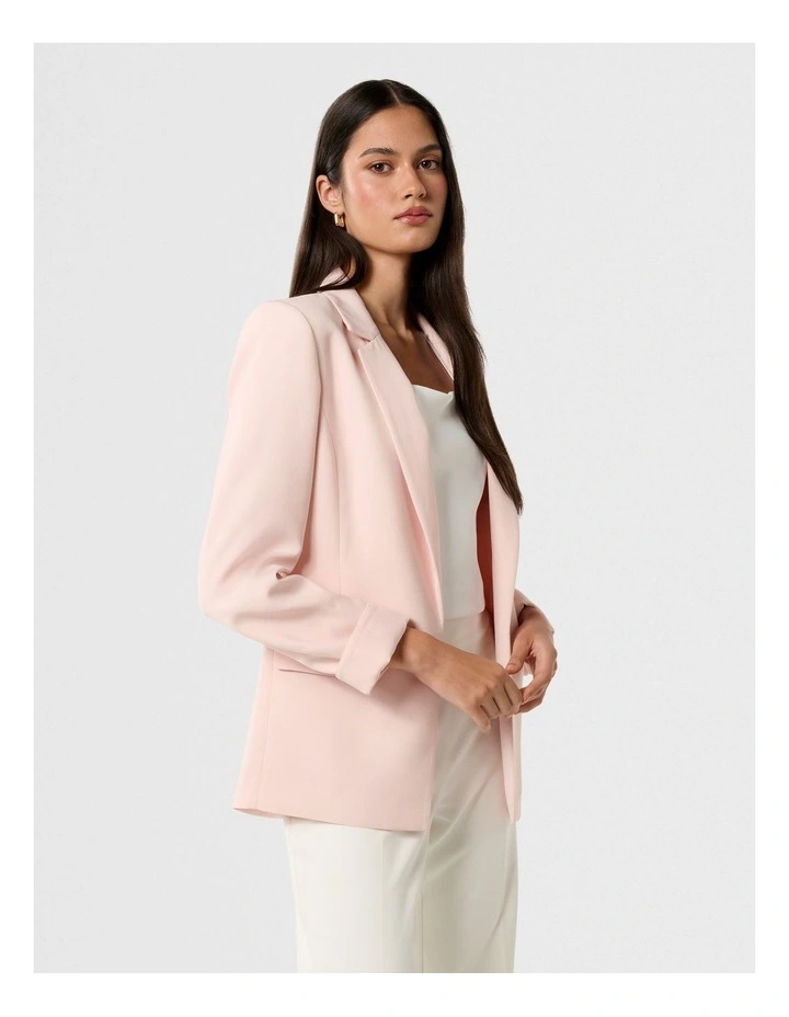 Mason Boyfriend Blazer in Pink image 3