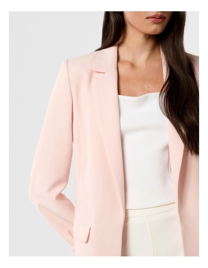 Mason Boyfriend Blazer in Pink image 4
