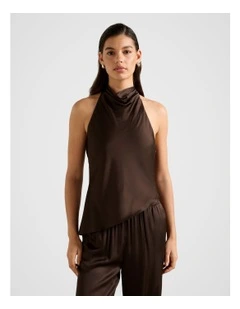 Skyler Wide Leg Pants in Chocolate