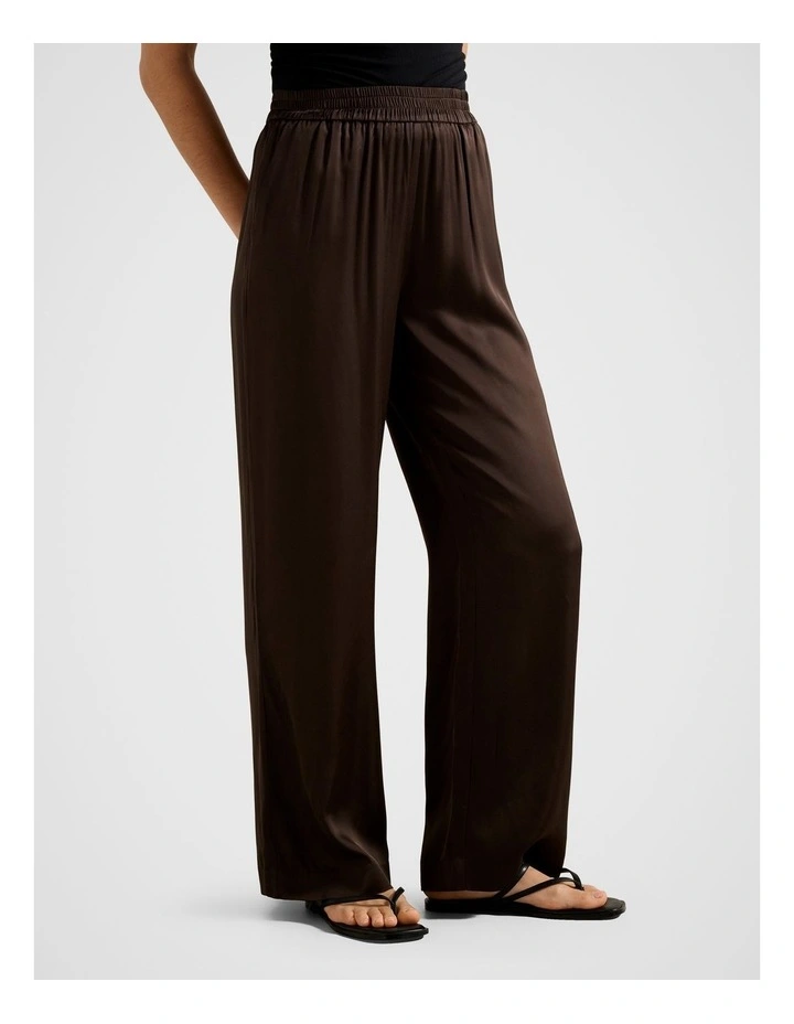 Skyler Wide Leg Pants in Chocolate image 3