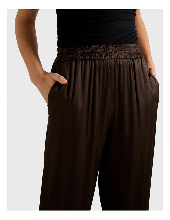 Skyler Wide Leg Pants in Chocolate image 4