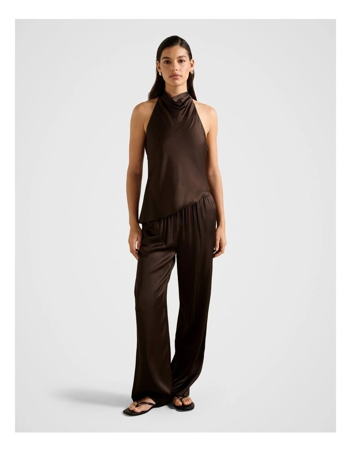 Skyler Wide Leg Pants in Chocolate image 5