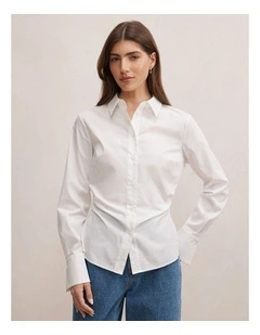 Ange Slim Fitted Shirt in White