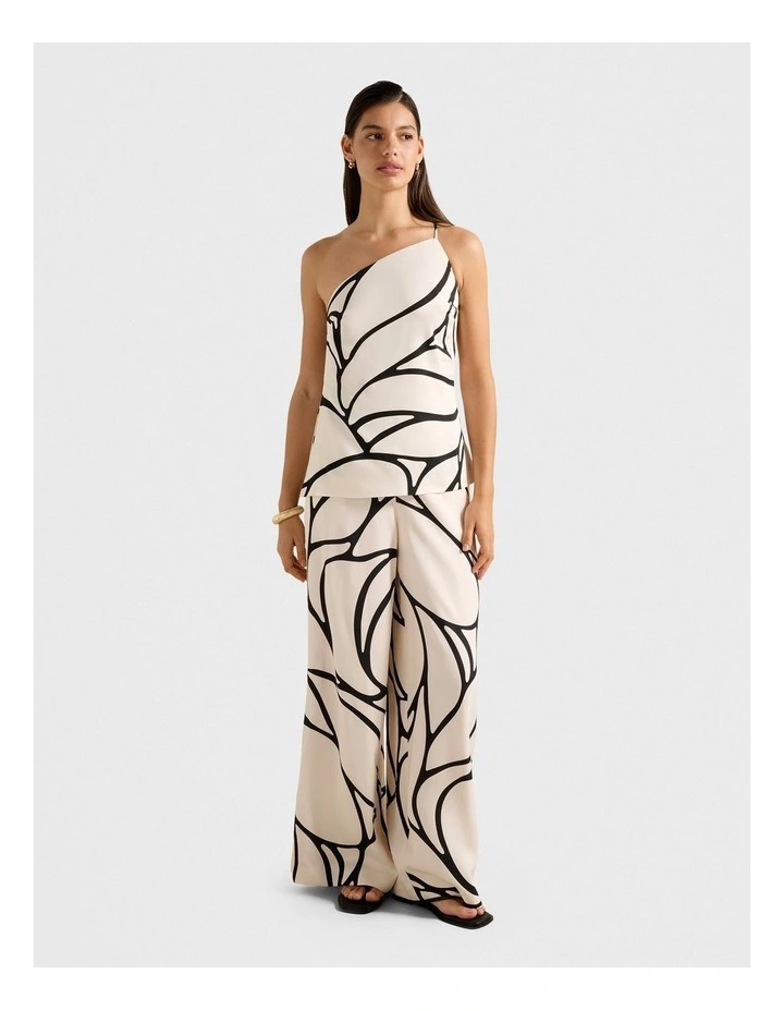 Miya One Shoulder Top in White image 5