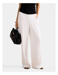 Dahlia Straight Leg Pants in White