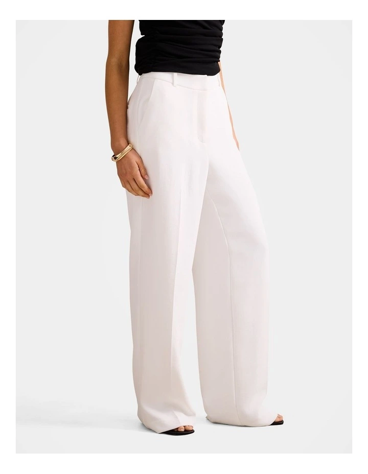 Dahlia Straight Leg Pants in White image 3