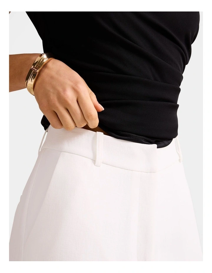 Dahlia Straight Leg Pants in White image 4