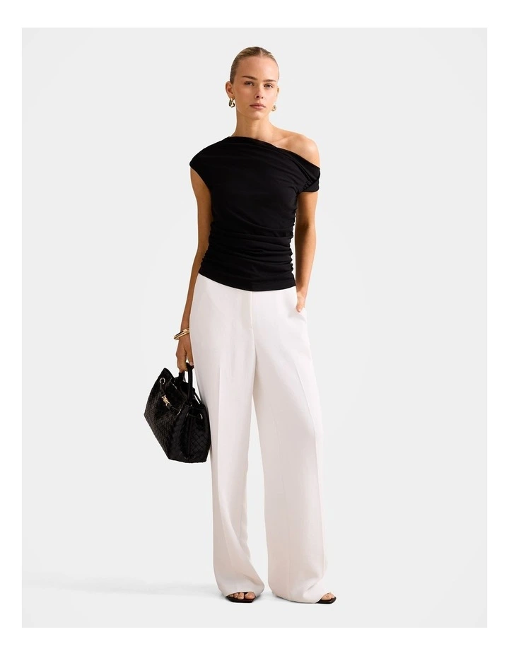 Dahlia Straight Leg Pants in White image 5
