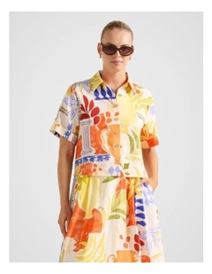 Perla Linen Shirt in Multi