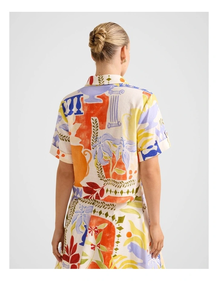 Perla Linen Shirt in Multi image 2