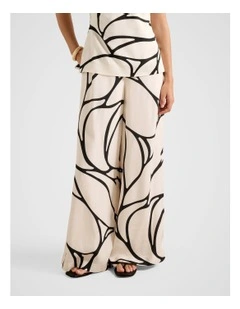 Miya Wide Leg Pants in Cream