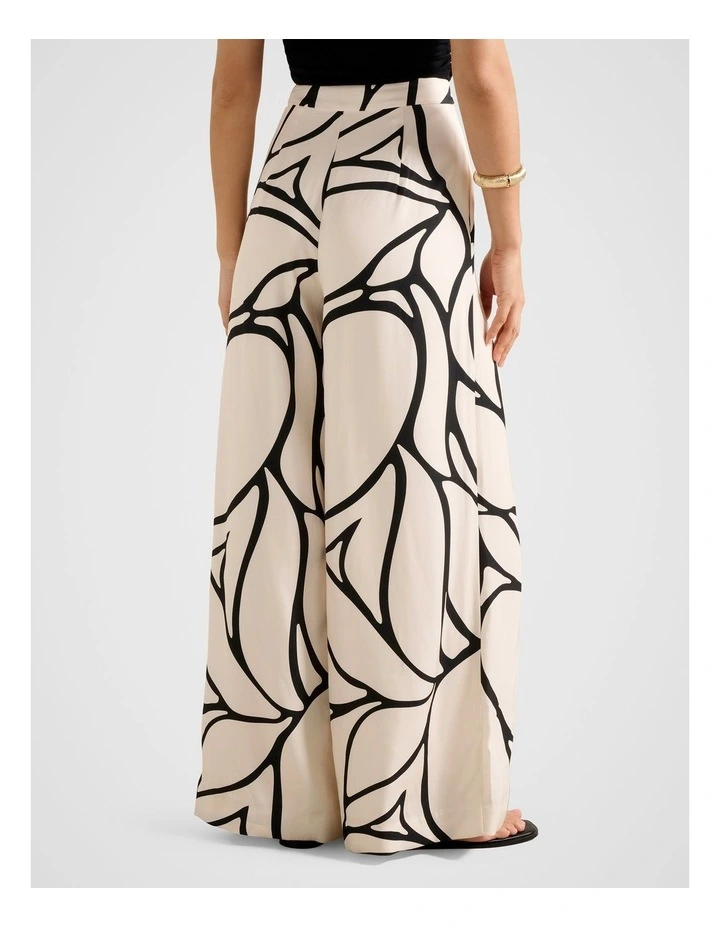 Miya Wide Leg Pants in Cream image 2