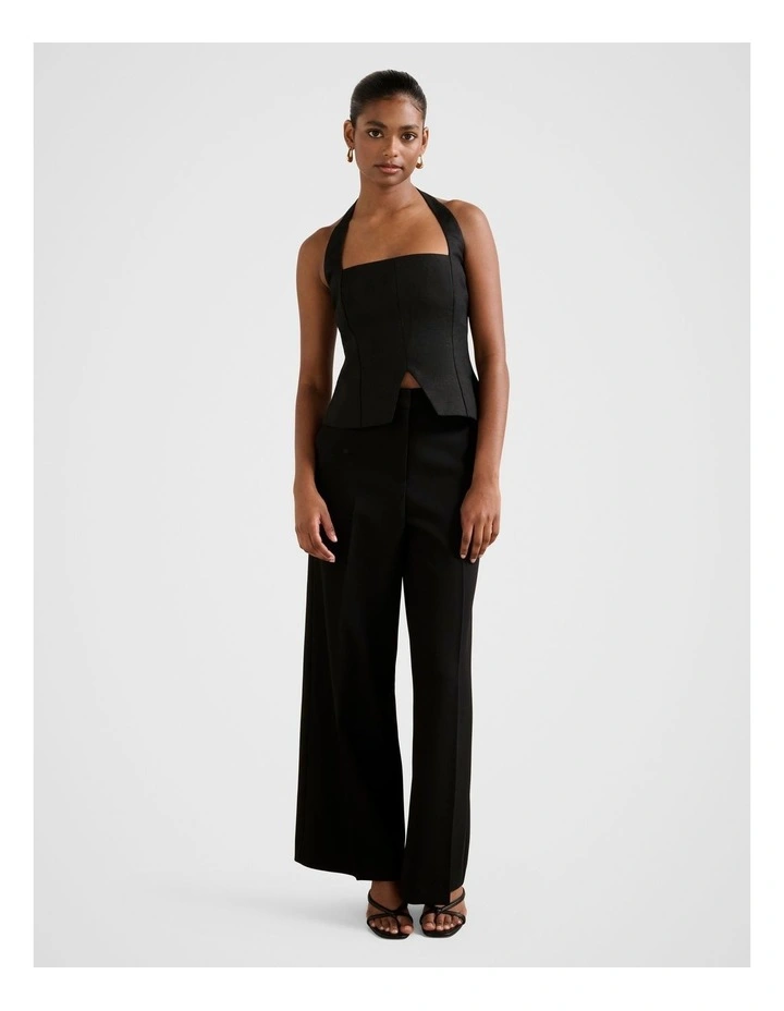 Braylee Halter Neck Top in Black image 5